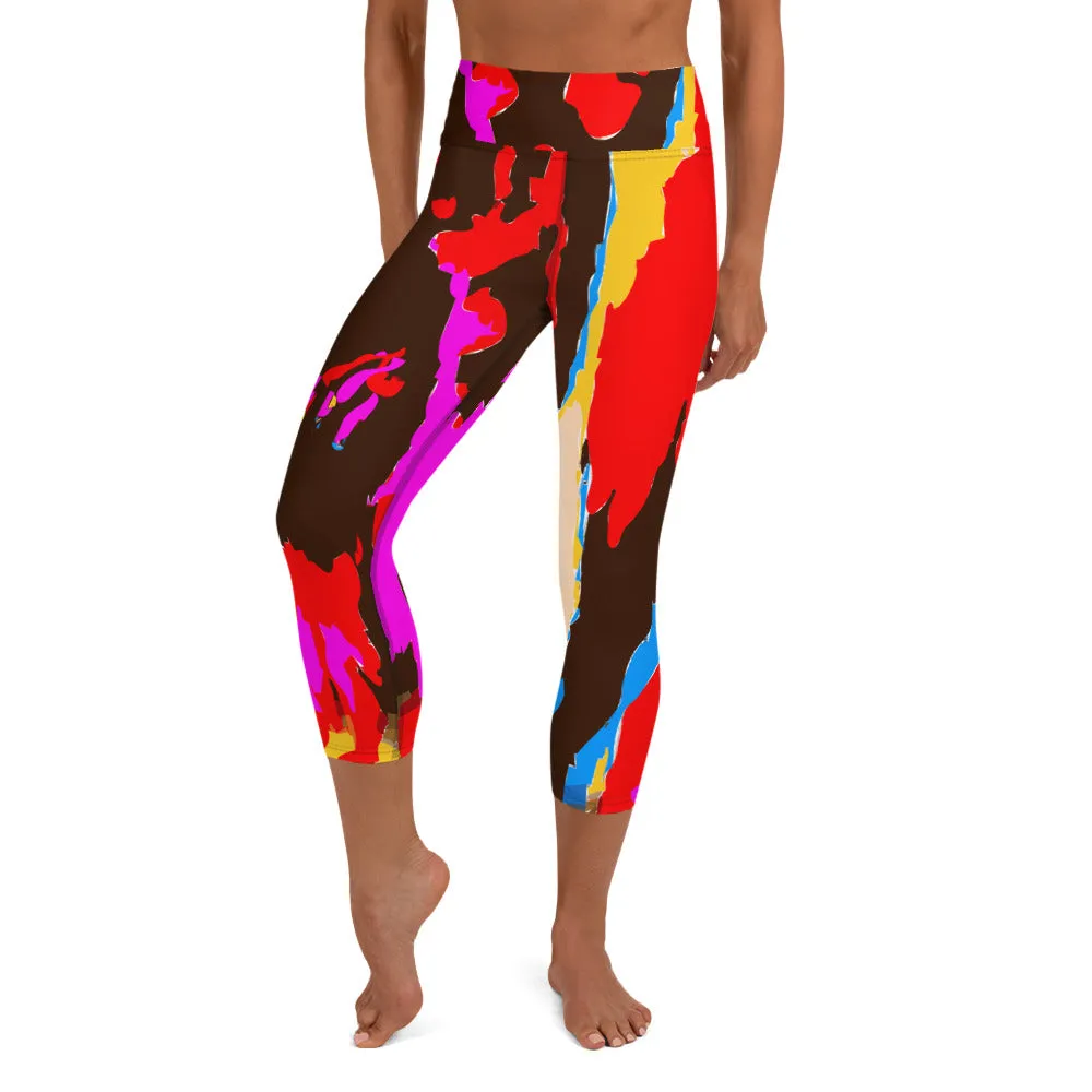 Yoga Capri Leggings Splash