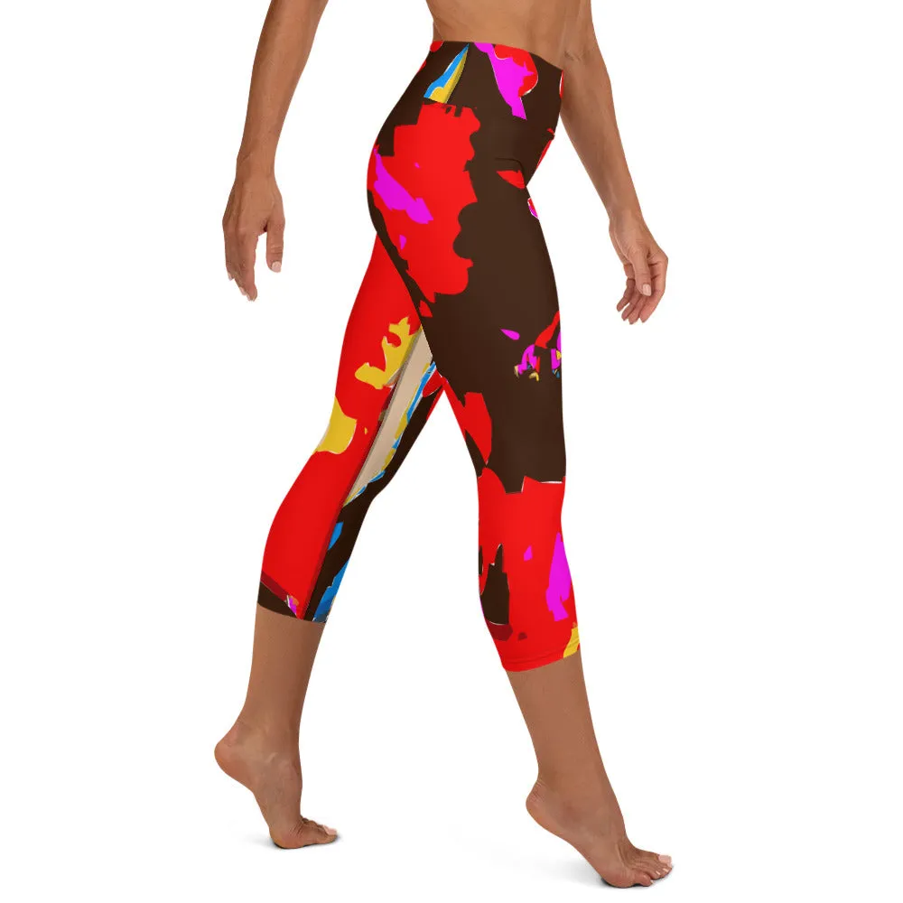 Yoga Capri Leggings Splash