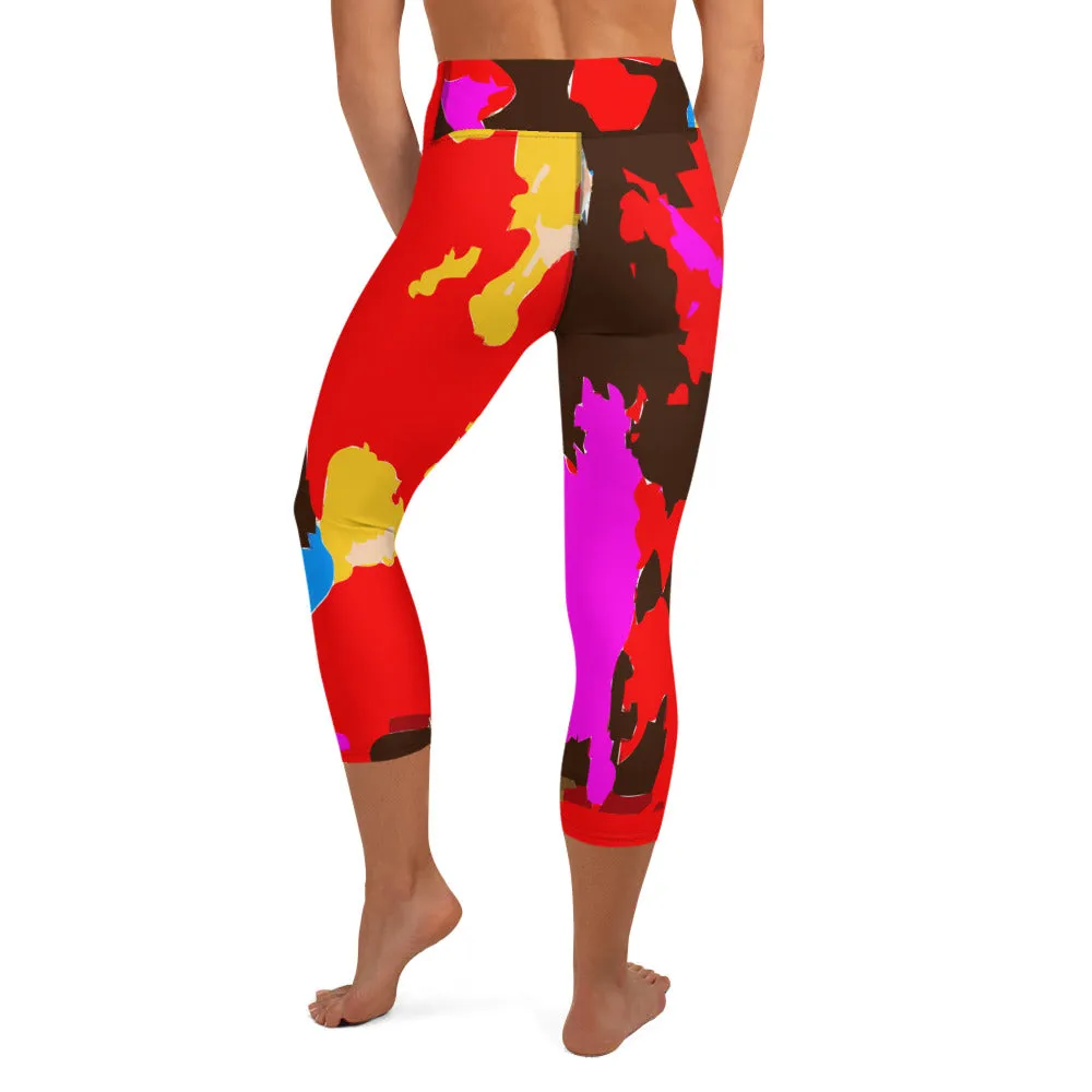 Yoga Capri Leggings Splash