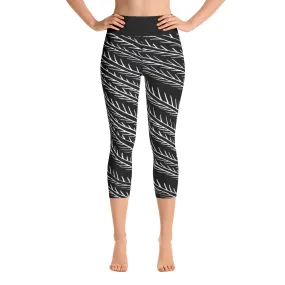 Yoga Capri Leggings The Sunrays in Dancing Plants