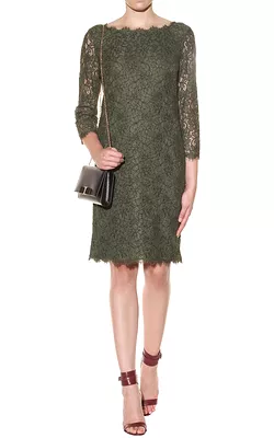 Zarita Lace Dress Olive