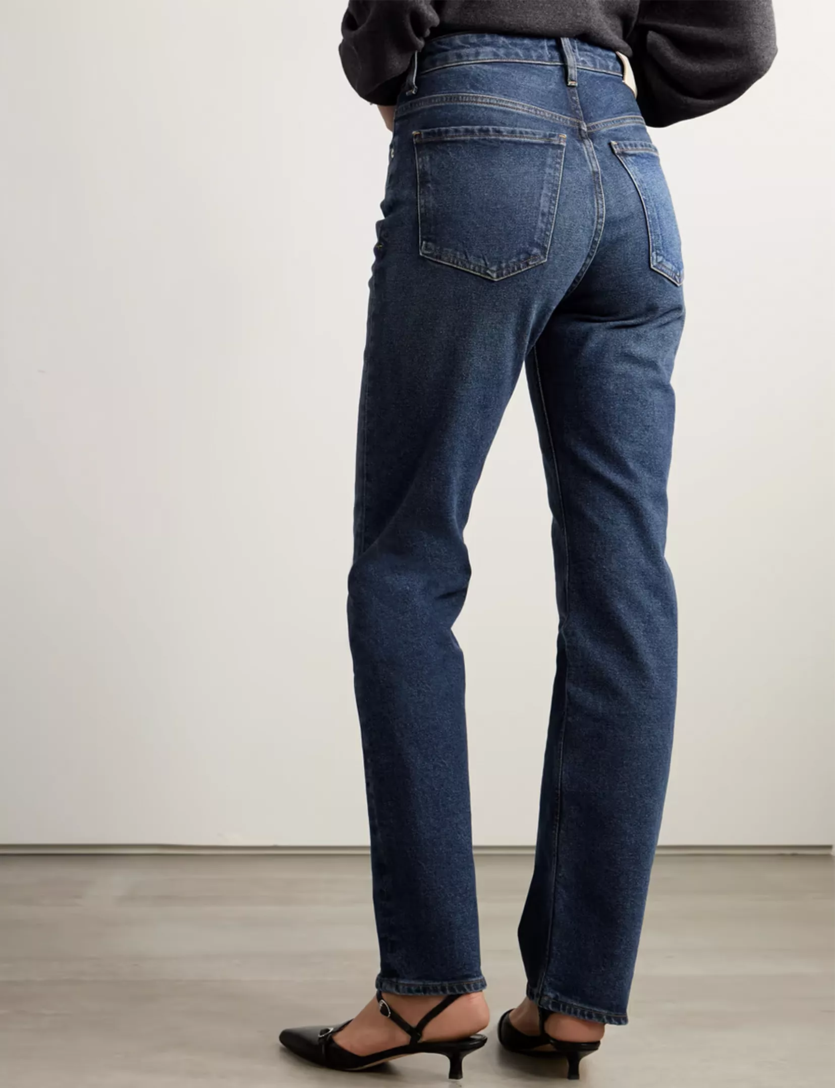 Zurie High Rise Straight Leg Jean, Garnish